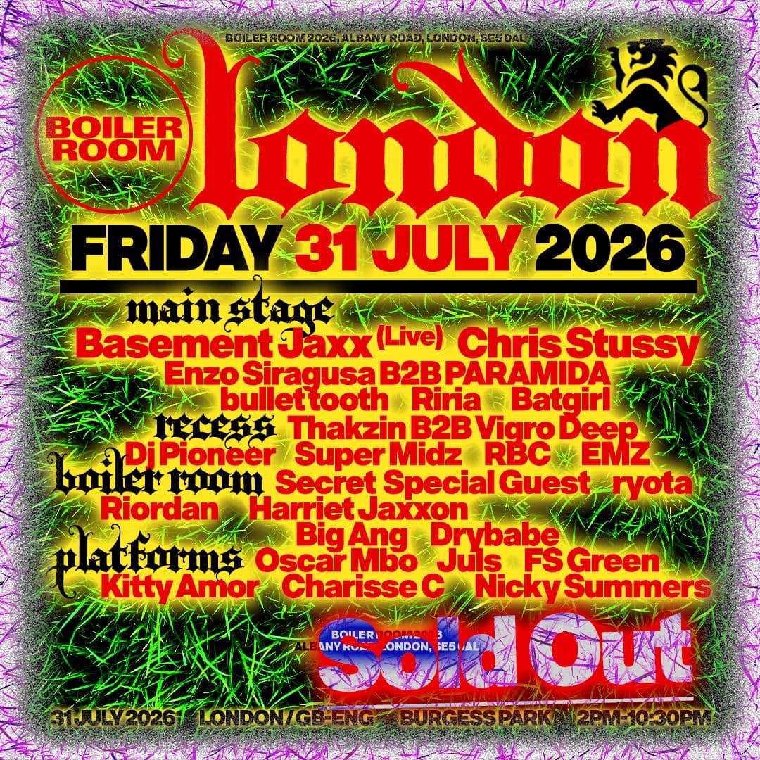 BOILER ROOM FESTIVAL x RECESS